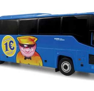 Iconic Replicas Scania Touring HD Coach - Assembled, Megabus France (blue, yellow, French Lettering)