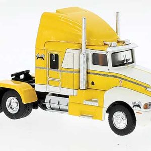 Brekina Automodelle 1984 Kenworth T600 Sleeper-Cab Tractor Only - Assembled, Yellow, White