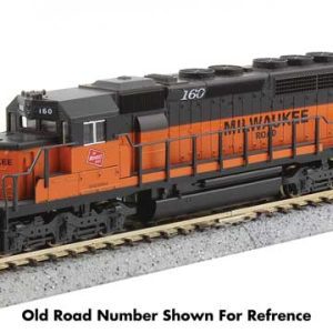 Kato USA Inc EMD SD40-2 Early Production - DCC, Milwaukee Road #30 (orange, black, Large Lettering)