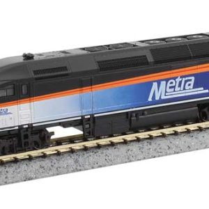 Kato USA Inc Motive Power Industries MP36PH - DCC, Metra #403 (2020, gray, blue, orange, black roof)