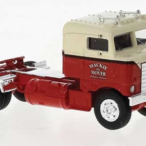 Brekina Automodelle 1950 Kenworth Bullnose Tractor Only - Assembled, Mackie the Mover (red, ivory)