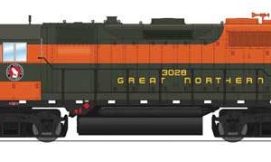 Broadway Limited Imports EMD GP35 Low Nose - Sound and DCC - Paragon4(TM), Great Northern #3035 (Simplified EB Scheme, Pullman green, Omaha Orange)