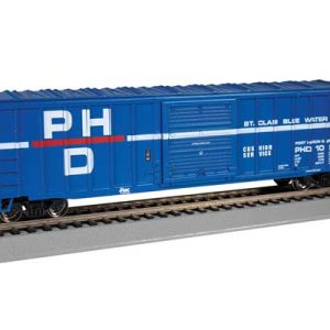 Bachmann Industries ACF 50'6" Outside-Braced Sliding-Door Boxcar - Ready to Run - Silver Series, Port Huron & Detroit 1021 (blue, white, red)