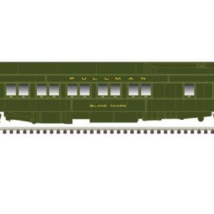 Atlas Model Railroad Co. Pullman Heavyweight Plan 3973 10-1-1 Sleeper - Ready to Run, Pullman Island Glade (Pullman Green 5068C)