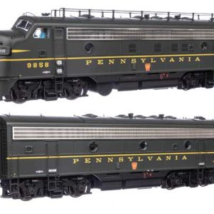 WalthersProto EMD FP7 & F7B Standard DC, Pennsylvania Railroad EFP-15 #9858A, EH-15 #9858B (Brunswick Green, Keystone
