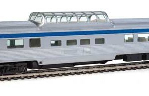 WalthersMainline 85' Budd Dome Coach - Ready to Run, Via Rail Canada (silver, blue, yellow)