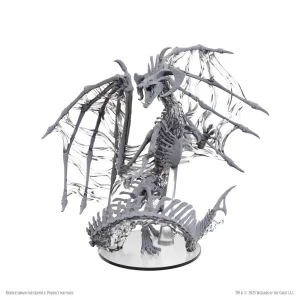 Wizkids: D&D: Nolzur's Marvelous Miniatures: Black Dracolich: Boxed Miniature (Pre-Order)