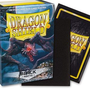 Dragon Shield Sleeves: Standard Matte - Black 100CT