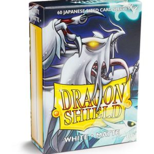 Dragon Shield Sleeves: Japanese Matte - White 60CT