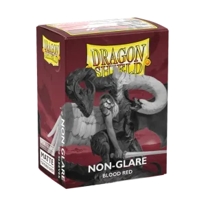 Dragon Shield Sleeves: Standard Matte Non-Glare - Blood Red 100CT