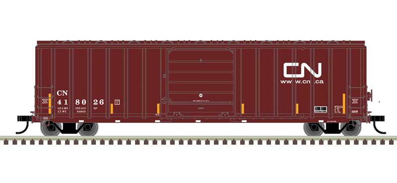 Atlas Berwick 50' Boxcar - Ready to Run - Master(R) -- Canadian National #418211 (Boxcar Red, white)