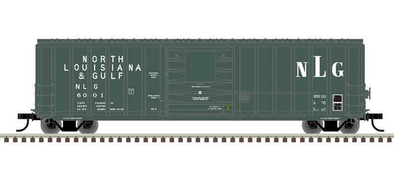 Atlas Berwick 50' Boxcar - Ready to Run - Master(R) -- North Louisiana & Gulf #6017 (green, white)