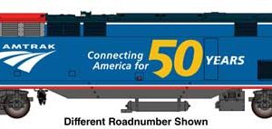 WalthersMainline GE P42 Locomotive - Standard, Amtrak(R) 50th Anniversary Phase VI #108, (Pre-Order)