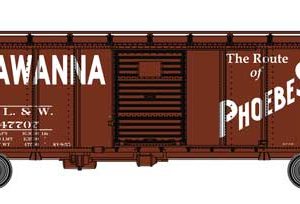 WalthersMainline 40' Steel Boxcar with Murphy Ends - Ready to Run, Delaware, Lackawanna & Western #47707, (Pre-Order)