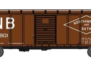 WalthersMainline 40' Steel Boxcar with Murphy Ends - Ready to Run, Northampton & Bath #922, (Pre-Order)