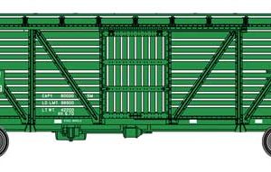 WalthersMainline 40' Wood Stock Car with Dreadnaught ends - Ready to Run, Chicago, Burlington & Quincy #52749-D, (Pre-Order)