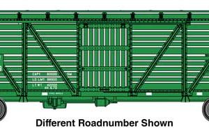 WalthersMainline 40' Wood Stock Car with Dreadnaught ends - Ready to Run, Chicago, Burlington & Quincy #52956-D, (Pre-Order)