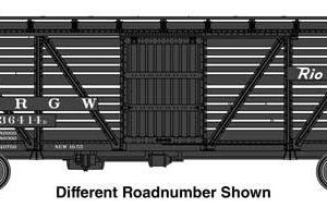 WalthersMainline 40' Wood Stock Car with Dreadnaught ends - Ready to Run, Denver & Rio Grande Western #36432D, (Pre-Order)