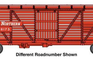 WalthersMainline 40' Wood Stock Car with Dreadnaught ends - Ready to Run, Great Northern #56255, (Pre-Order)
