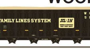 Trainworx Inc Greenville 7000-Cubic Foot Wood Chip Hopper - Ready to Run, Family Lines CSXT #433398 (Patched, black, yellow logo, conspicuity stripes), (Pre-Order)