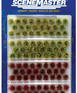 Walthers SceneMaster Grass Tufts - pkg(104) 1/4" 0.6cm Tall, Blooming Flowers