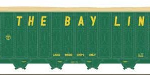 Trainworx Inc Greenville 7000-Cubic Foot Wood Chip Hopper - Ready to Run, Atlanta & St. Antrews Bay #1758 (green, yellow), (Pre-Order)