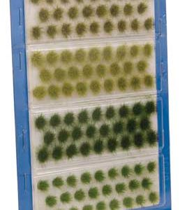 Walthers SceneMaster Grass Tufts - 1/4" 0.6cm Tall pkg(104)