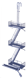Walthers Cornerstone Vintage Fire Escape