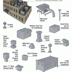 Walthers Cornerstone Roof Details