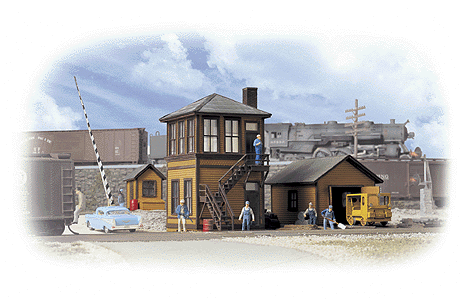 Walthers Cornerstone Trackside Structures Set