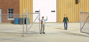 Walthers Cornerstone Chain-Link Fence - Kit - Up to 2 Gates