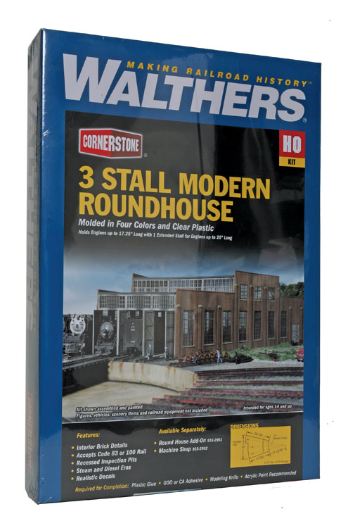 Walthers Cornerstone 3-Stall Modern Roundhouse