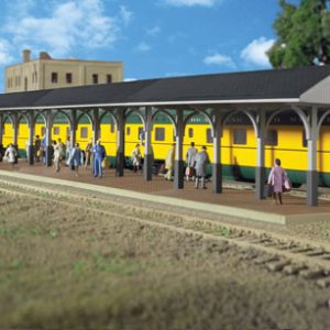 Walthers Cornerstone Wood Station Shed & Platform