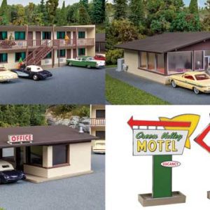Walthers Cornerstone Vintage Motor Hotel with Office and Restaurant