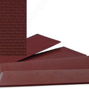Walthers Cornerstone Brick Sheet - 4 x 9-3/4" 10.1 x 24.7cm pkg(4)