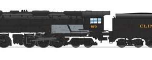 4-6-6-4 Challenger Late Version - Sound, DCC and Smoke - Paragon4, Clinchfield #670 (Coal Tender, black, graphite)