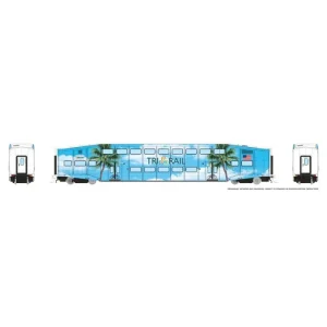 Rapido HO Bi-Level Commuter Car: TriRail - Palm Tree: Coach #1011 Pre-Order