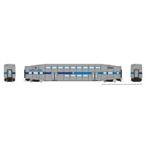 Rapido HO BiLevel Commuter Car: Metrolink - Ribbon: Coach #609 (Former Cab) Pre-Order