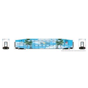 Rapido HO Bi-Level Commuter Car: TriRail - Palm Tree: Coach #1006 Pre-Order